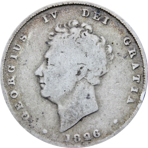 Great Britain 1826 Shilling George IV Coin Silver