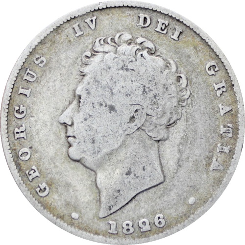 Great Britain 1826 Shilling George IV Coin Silver