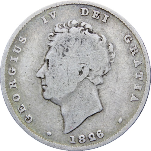 Great Britain 1826 Shilling George IV Coin Silver