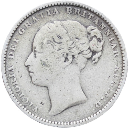 Great Britain Queen Victoria 1884 Shilling Silver Coin