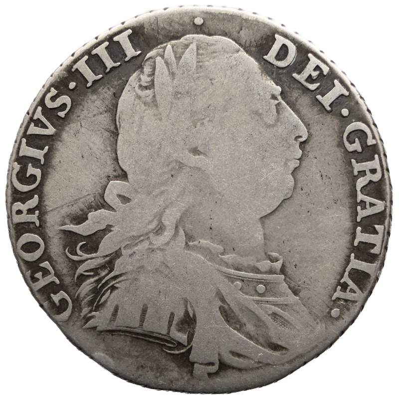 1787 Shilling George III Coin UK Silver