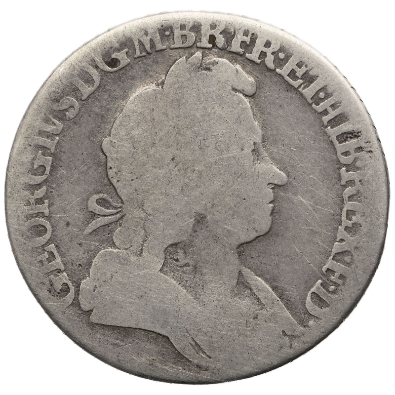 1723 Shilling George I Coin UK Silver SS and C in angles 2nd bust