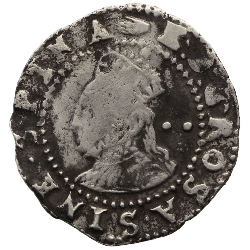 1590 - 1592 Half Groat Elizabeth I Coin 6th issue London Hand mm