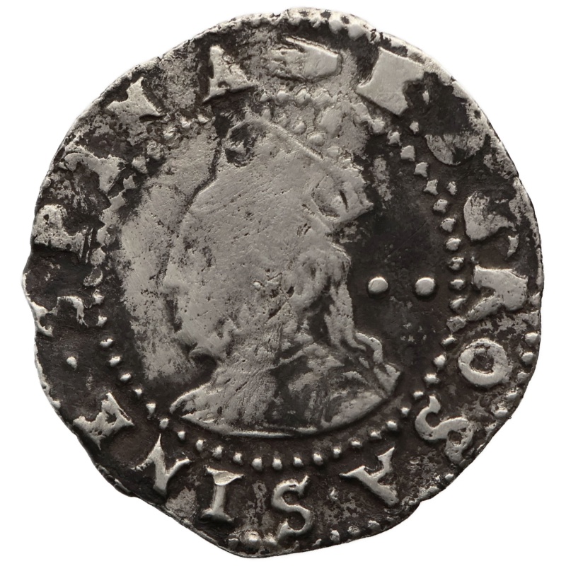 1590 - 1592 Half Groat Elizabeth I Coin 6th issue London Hand mm