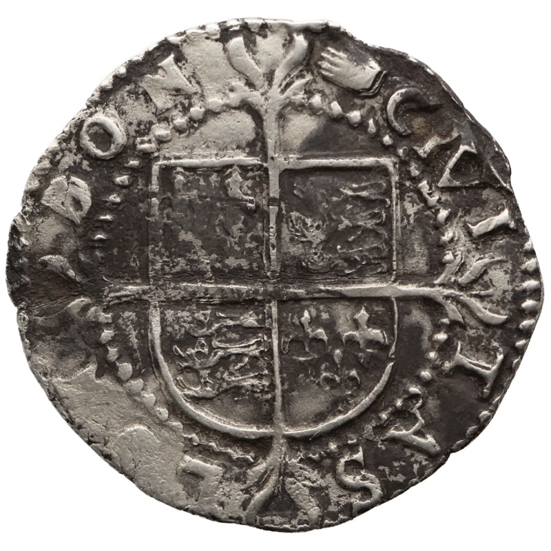 1590 - 1592 Half Groat Elizabeth I Coin 6th issue London Hand mm
