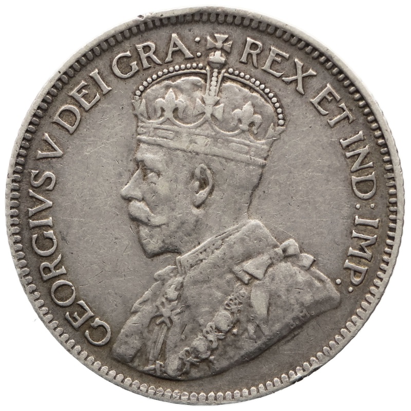 1919 9 Piastres Cyprus Coin George V Silver