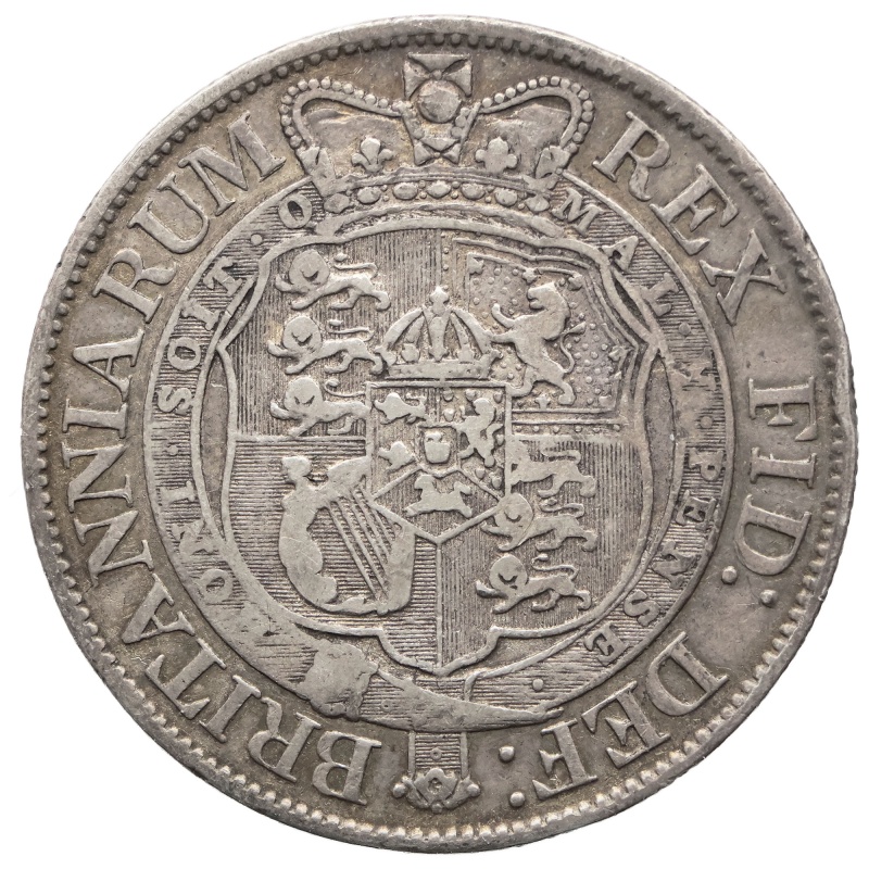 1819 Half Crown George III Coin UK Silver 2nd portrait