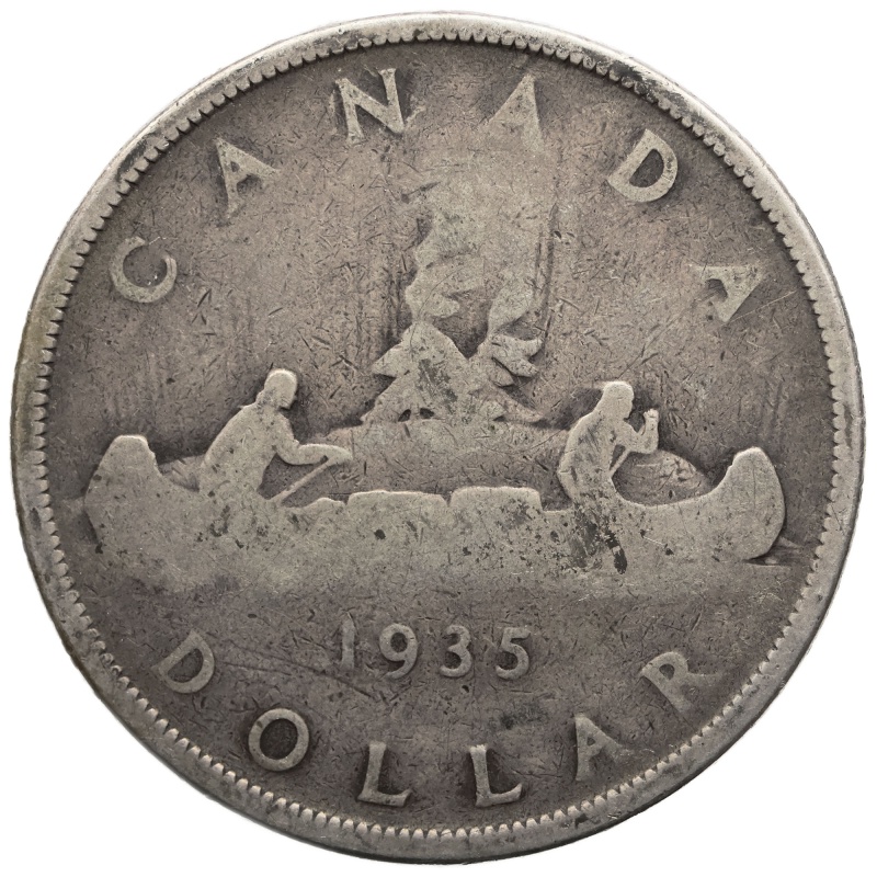 1935 Dollar Canada George V Silver Jubilee
