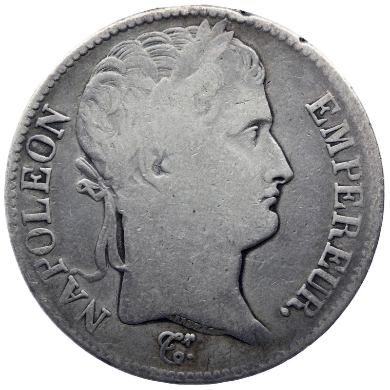 1811 A 5 Francs Napoleon I Coin France Silver Paris Mint