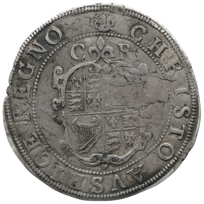 1631-1632 Half Crown Charles I Coin England group II, type 2a, mm Rose