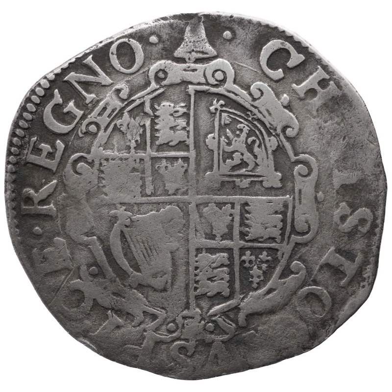 1634-1635 Shilling Charles I Coin England group D, mm Bell, 4th bust