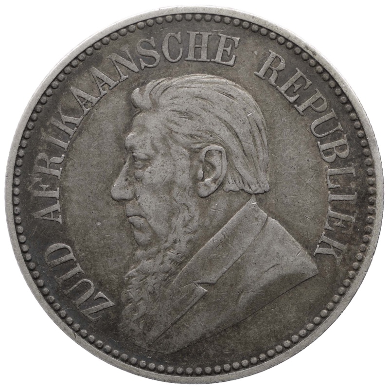 1897 2½ Shillings South Africa Coin Paul Kruger