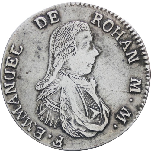 Malta 1796 Emmanuel de Rohan One Scudo Coin Silver