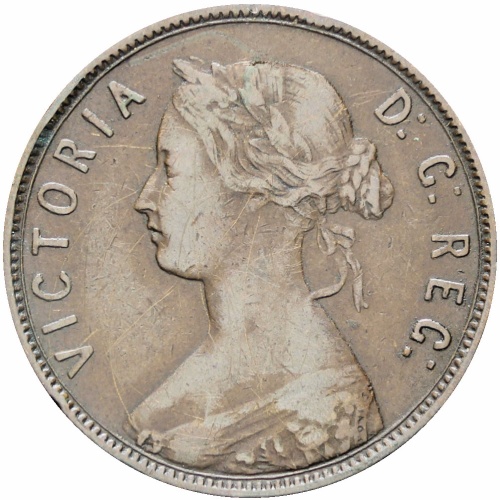 Newfoundland 1896 One Cent Queen Victoria Coin