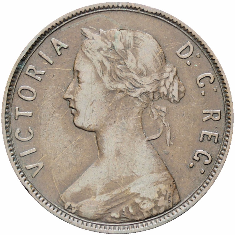Newfoundland 1896 One Cent Queen Victoria Coin