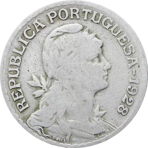 Portugal 1928 One Escudo Coin