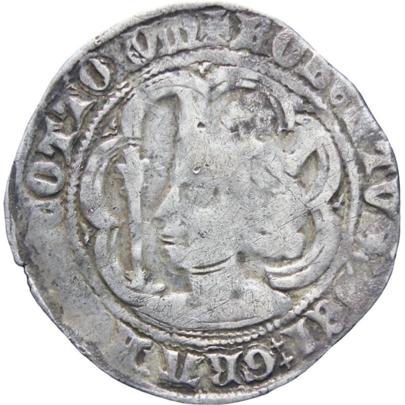 1371-1390 Robert II of Scotland Silver Groat Coin