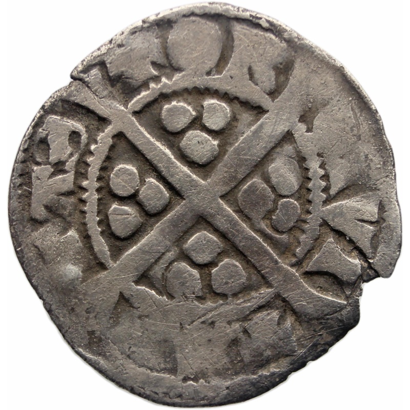 Rare Error TAS TAS Edward I 1279 - 1307 One Penny Canterbury Mint England Coin Silver