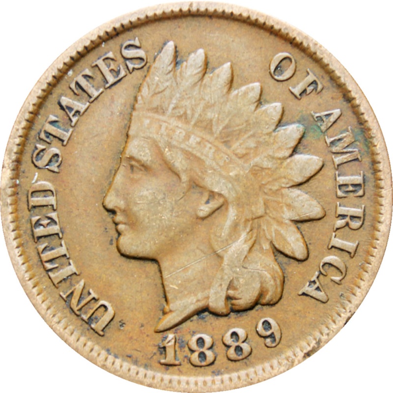 United States 1889 Indian Head One Cent Coin