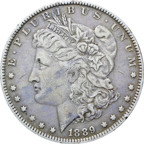 United States 1889 Morgan Dollar Coin Silver New Orleans Mint