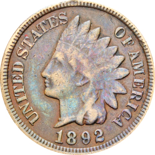 United States 1892 Indian Head One Cent Coin
