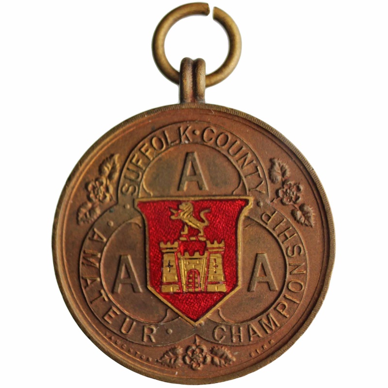 Vintage Medallion Suffolk Amateur Championship British Medal