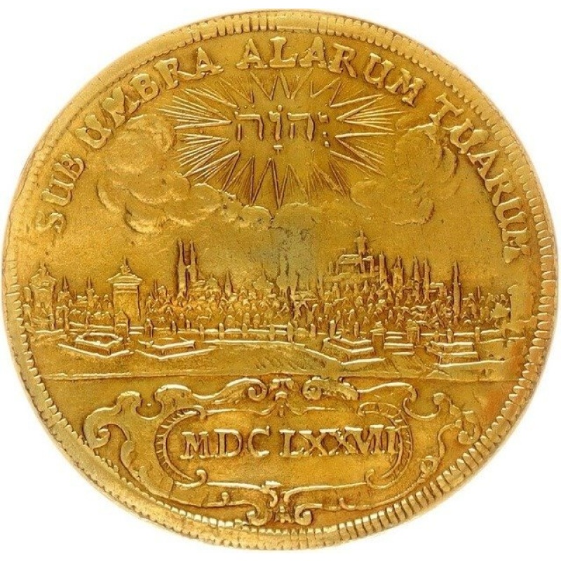 1677 5 Dukaten Nuremberg City Coin Unique