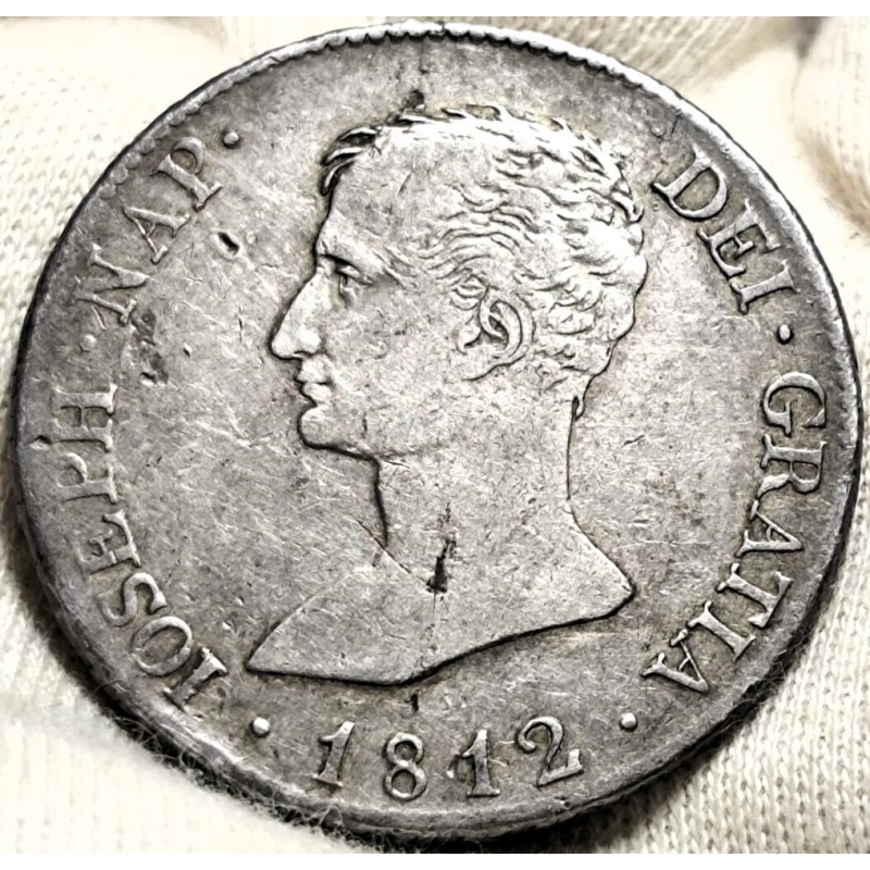 1812 10 Reales Spain José Napoleón Madrid Coin