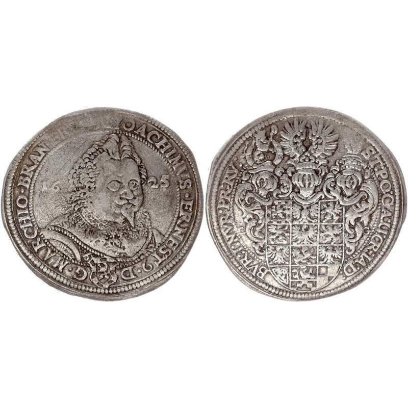 Germany, Brandenburg-Ansbach,. Joachim Ernst 1603-1625.. Reichstaler 1625, Roth Stempel von Christian Göbel