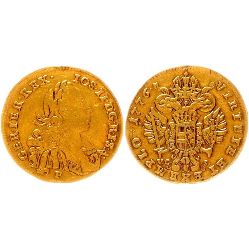 Austria. Josef II. als Mitregent 1764-1780. Dukat 1776 Hall