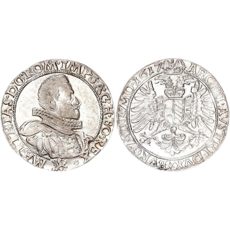 Austria. Matthias II. 1612-1619. Reichstaler 1617, Kuttenberg
