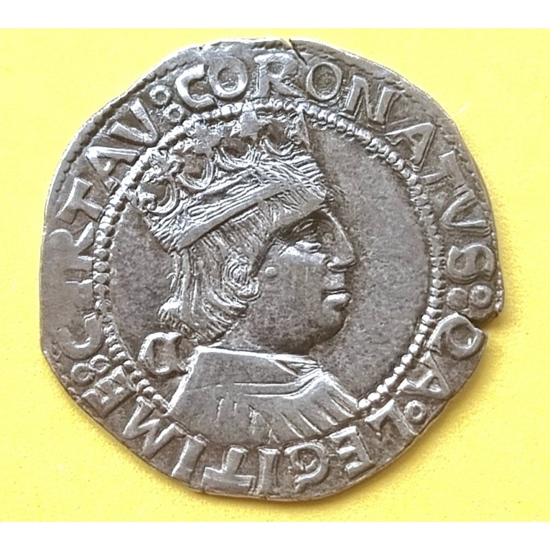 Italy, Kingdom of Naples Ferdinando I d'Aragona (1458-1494). Coronato con croce potenziata