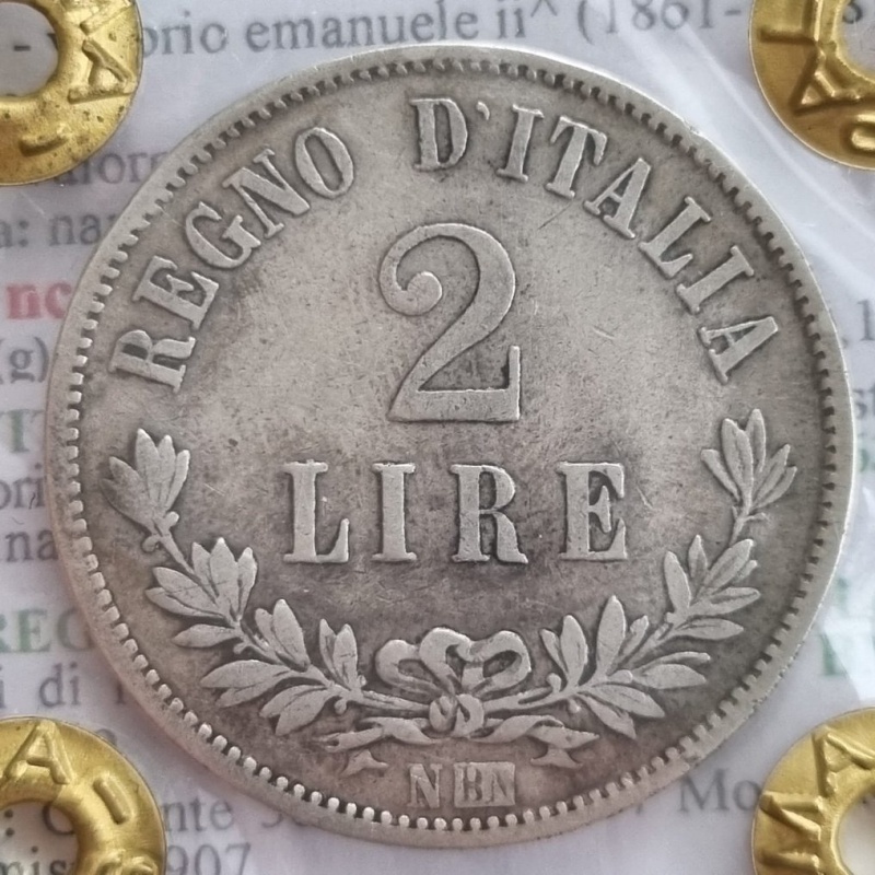Italy. Vittorio Emanuele II. 2 Lire 1863
