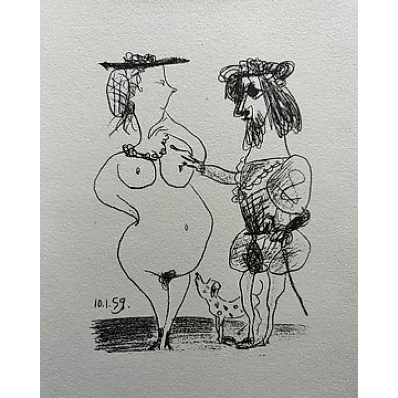 Pablo Picasso (1881-1973) - Le seigneur et la dame