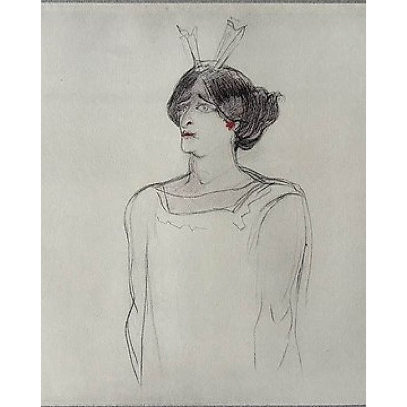 Henri De Toulouse-Lautrec (1864-1901) - Mademoiselle G...dans messaline d'isidore de Lara opéra de bordeaux