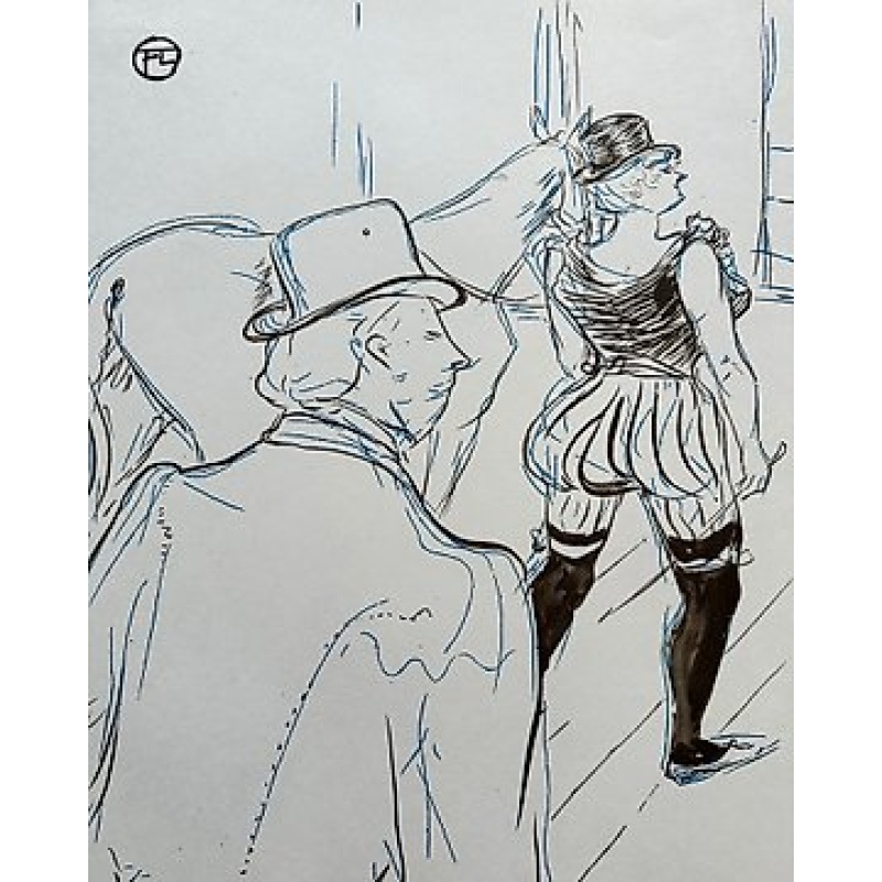 Henri De Toulouse-Lautrec (1864-1901) - Dans les coulisses des folies bergère