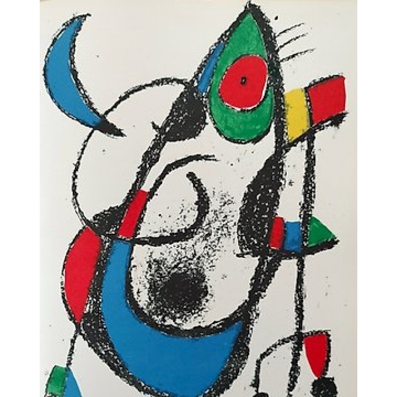 Joan Miro (1893-1983) - Litografia Original XI. (Miró Lithographe II)