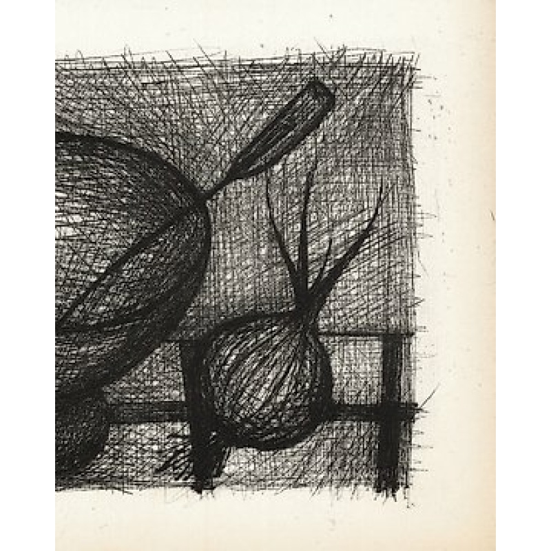 Bernard Buffet (1928-1999) - Nature morte au pot et à l'oignon - Gravure (pointe sèche)