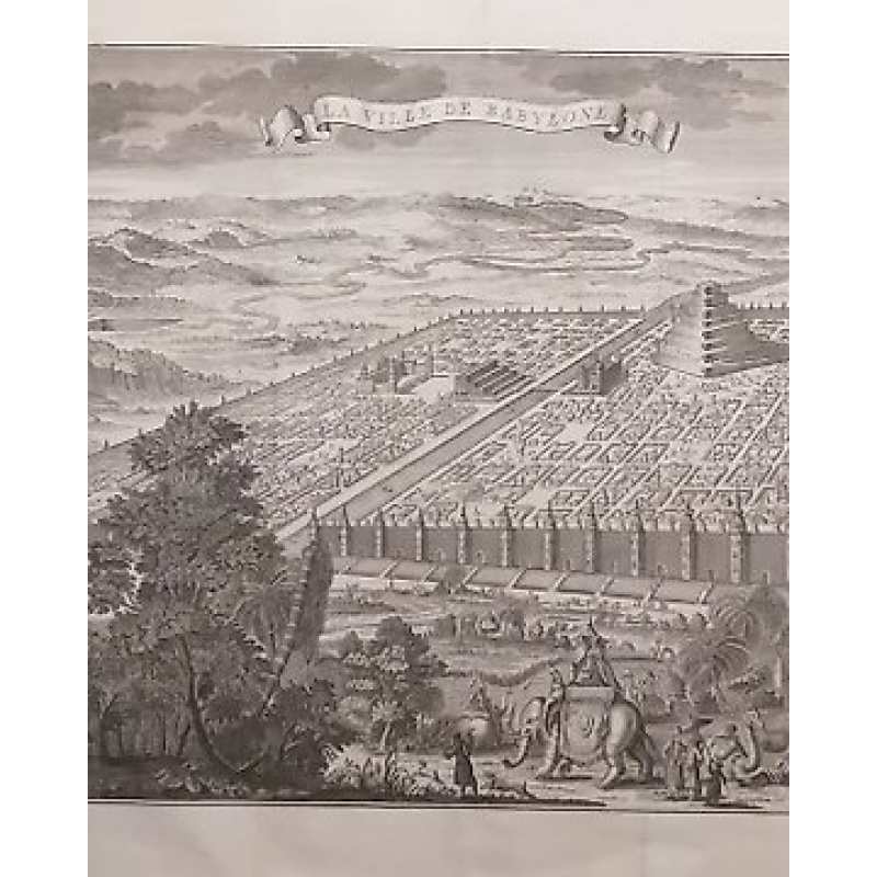 Jan Punt (1711–1779) - La ville de Babylone et la Tour de Babel
