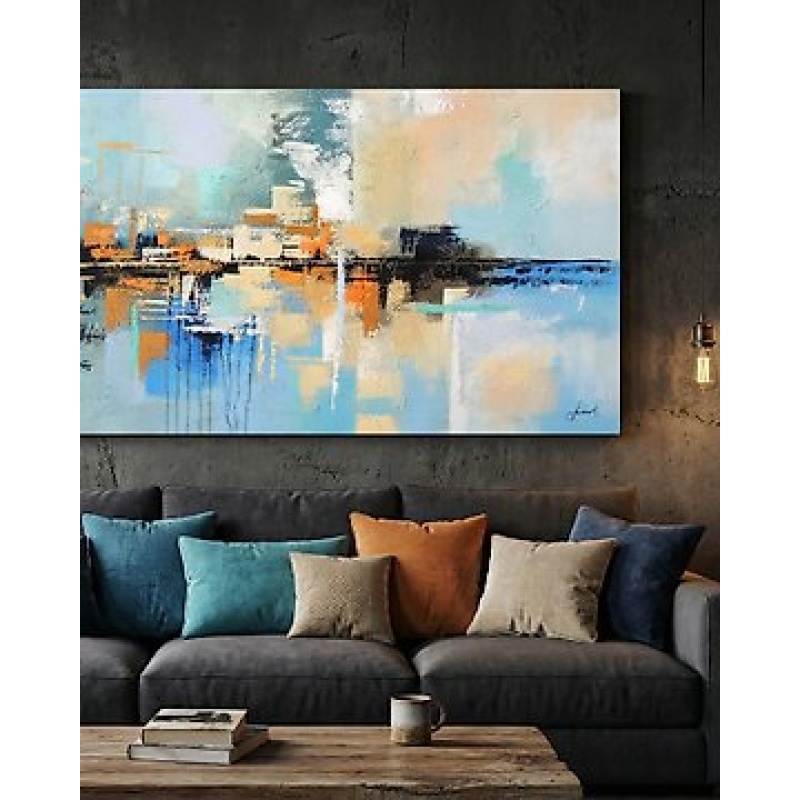 Monika Spiewak - Abstract - Oil Painting Stretched On The Frame - XXL - Ready To Hang - 1/1 Unique Piece