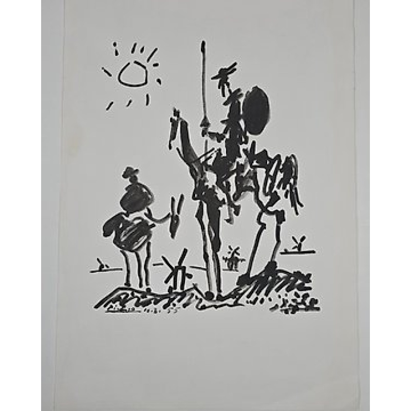 Pablo Picasso (1881-1973) - Don Quijote y Sancho