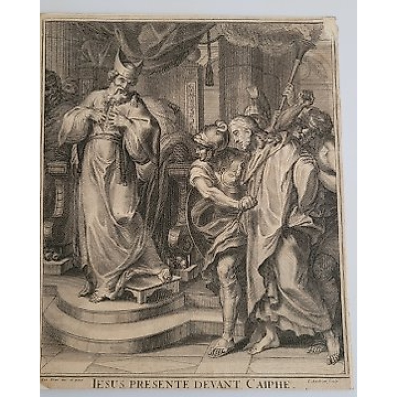 Jean Audran (1667-1756) - Jesus Presente Devant Caiphe