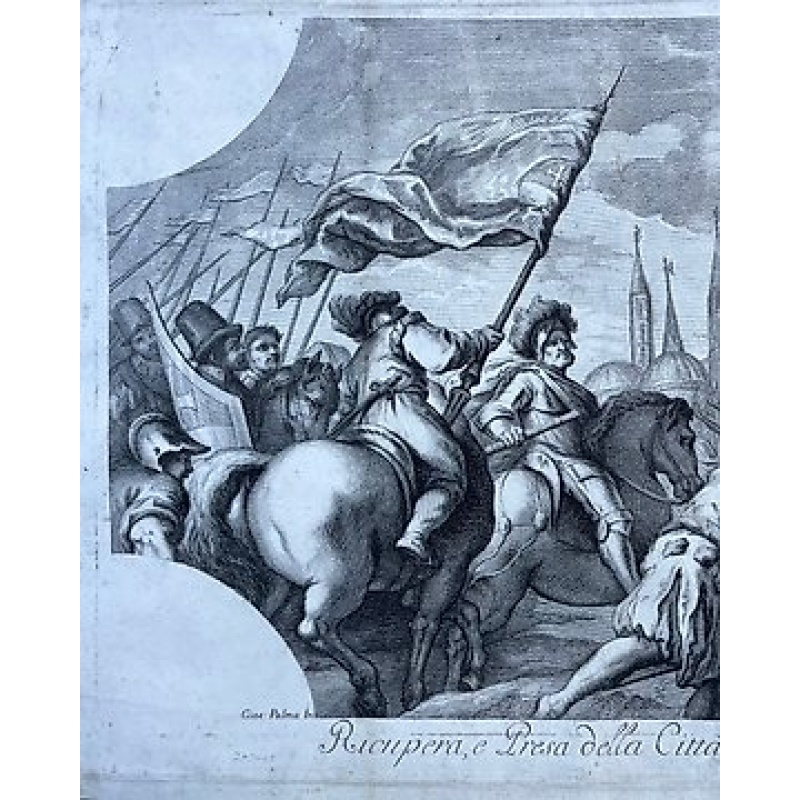 Andrea Zucchi (1679-1740); Jacopo Palma il Giovane (1549-1628) - Ricupera, e presa della città di Padova