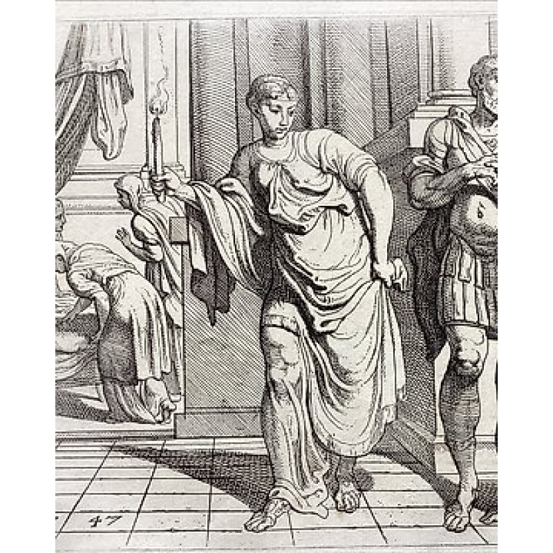 Francesco Primaticcio (1504-1570) after, by Theodoor van Thulden (1606-1669) - Ulysses leading Penelope to the conjugal bed