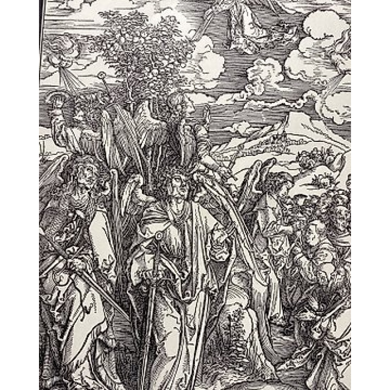 Albrecht Durer (1471-1528), after - The Apocalypse: Four angels holding back the winds, and the marking of the elect