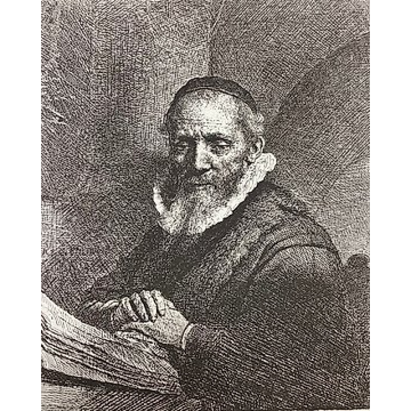 Rembrandt Harmensz. Van Rijn (1606-1669), after - Ritratto di Jan Cornelisz Sylvius