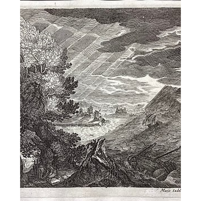 Aegidius Sadeler (1570-1629), da Pieter Stevens II - Paesaggio in tempesta
