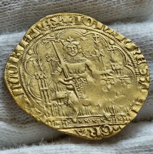 France. Jean II le Bon (1350-1364). Ecu d'or à la chaise
