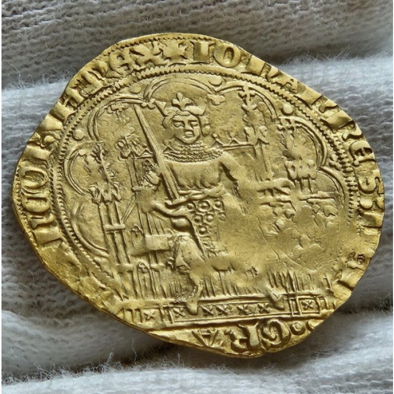 France. Jean II le Bon (1350-1364). Ecu d'or à la chaise