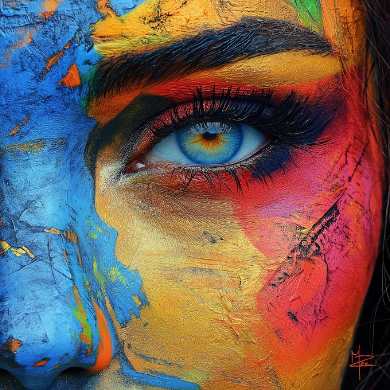 PLM-Art - Gouache Woman